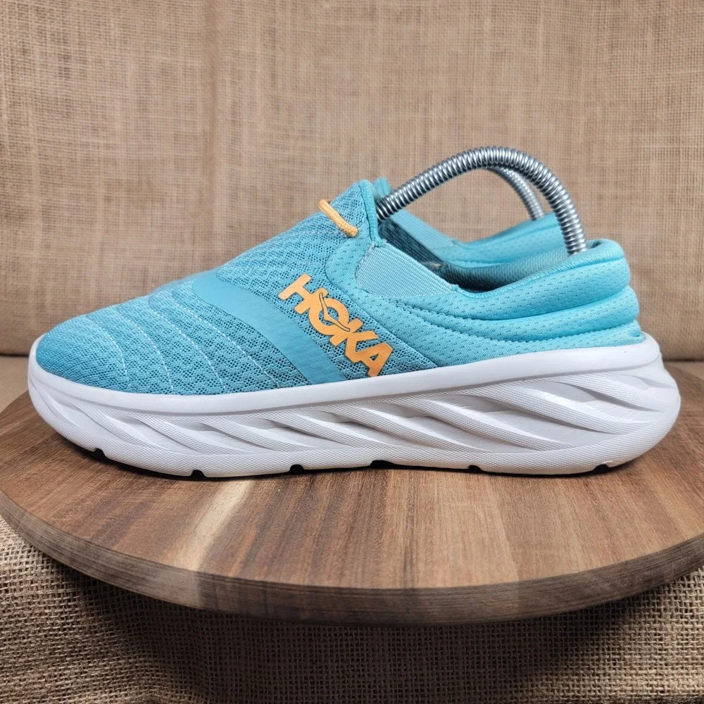HOKA Ora Recovery Shoe 2 Slip On Recovery Shoes Blue Men's US 8 Comfort Sneakers